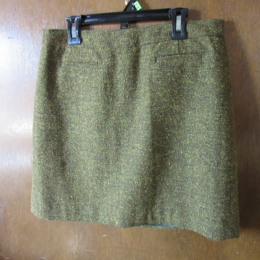 LAST CHANCEAnn Taylor Loft Green Pencil Skirt Sz 0 - Picture 5 of 6